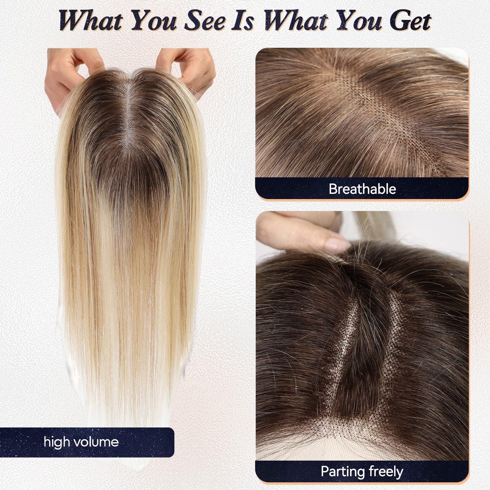 Image of starluck 14 Inch Hair Toppers for Women 4.8