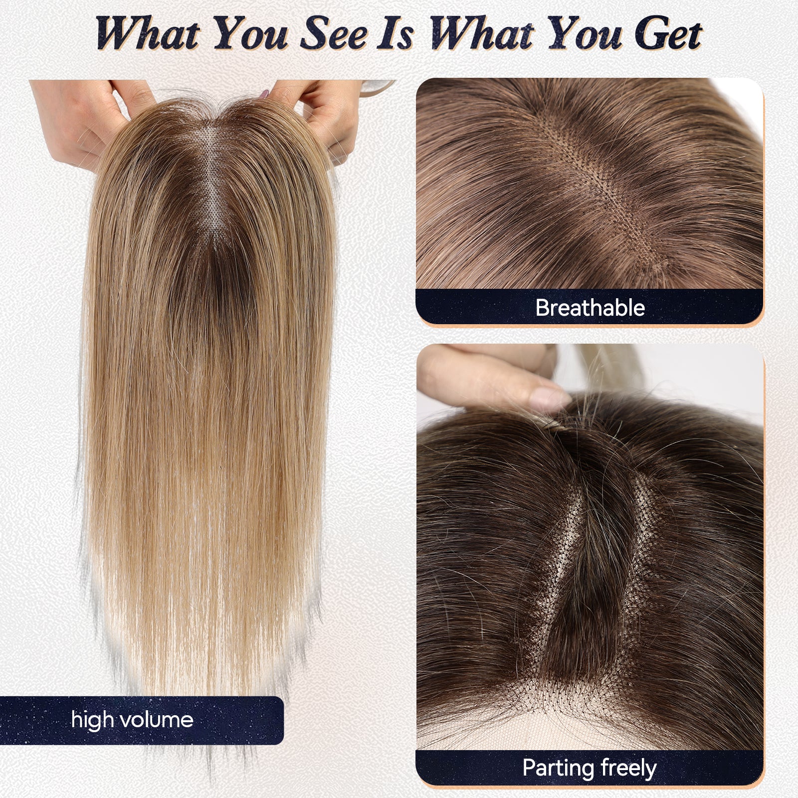 Image of starluck 14 Inch Hair Toppers for Women 4.8