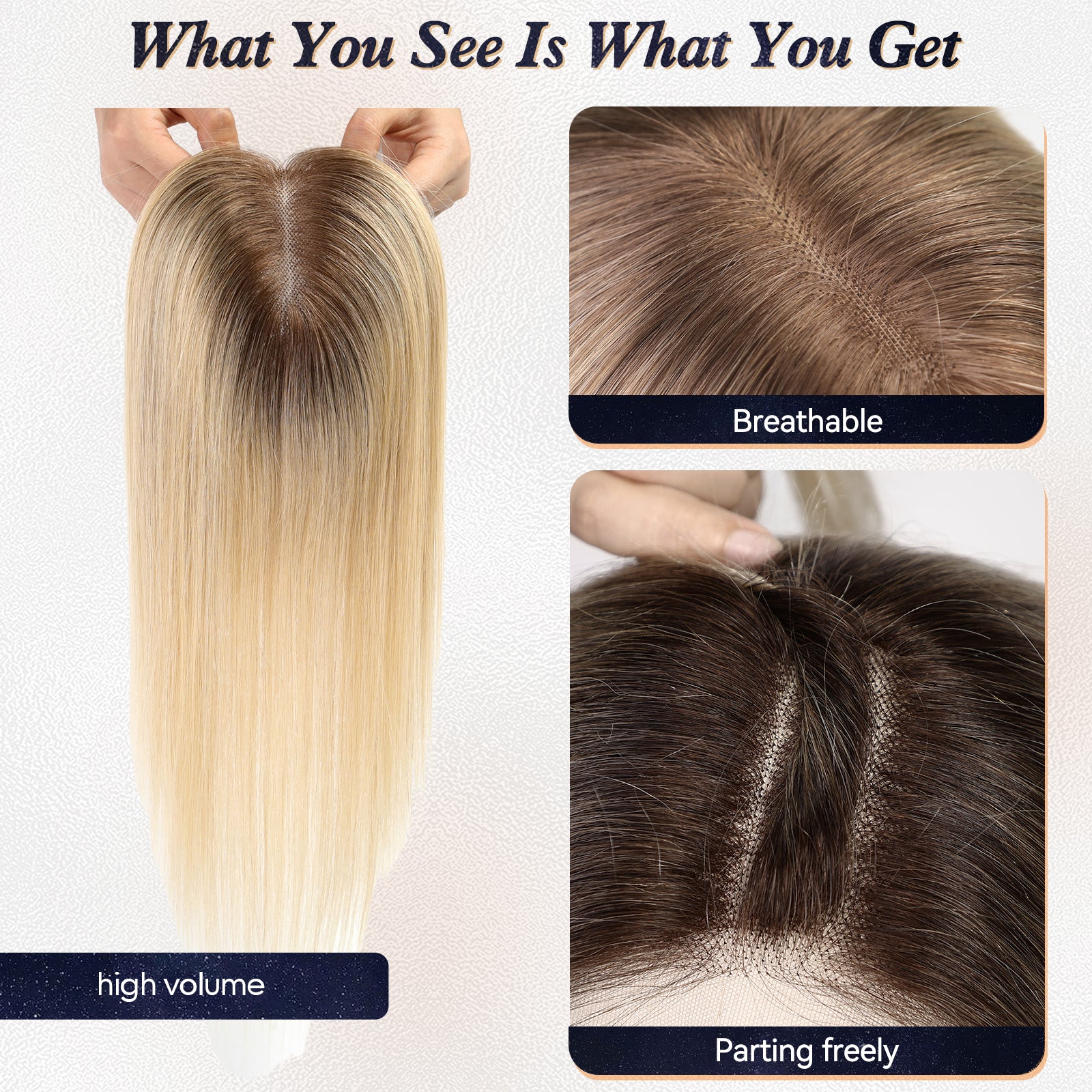 Image of starluck 14 Inch Hair Toppers for Women 4.8