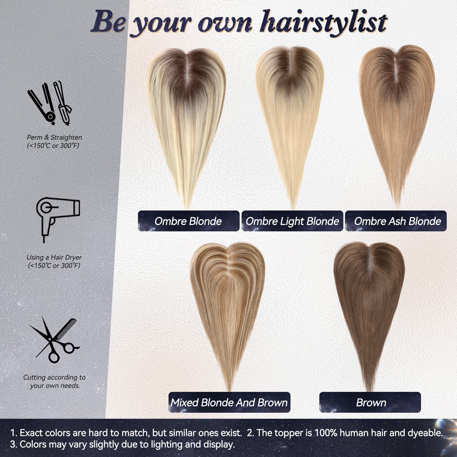 Image of starluck 14 Inch Hair Toppers for Women 4.8