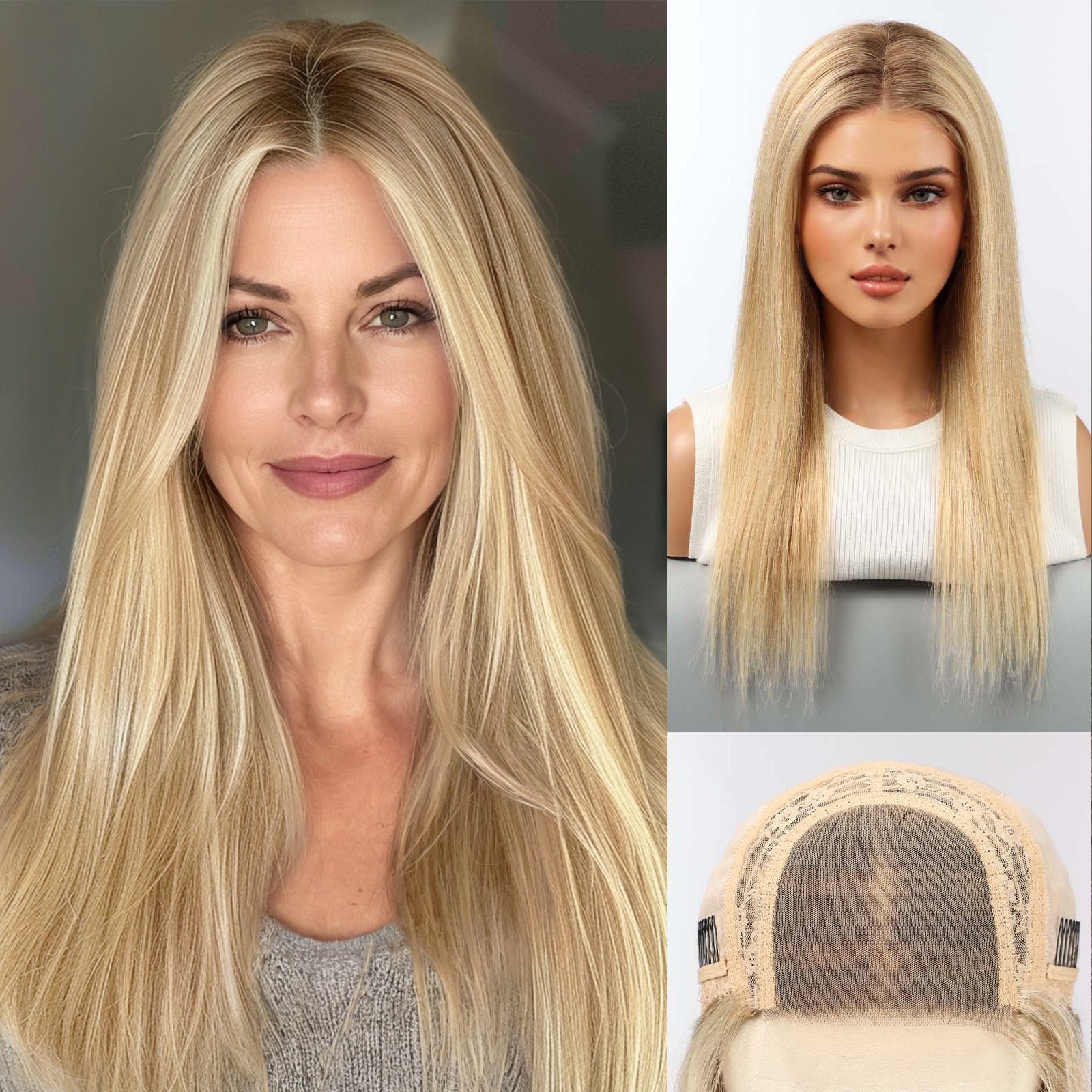 Image of Moment-Go Wigs Human Hair Lace Front Wigs Human Hair for Women Pelucas De Mujer Pelo Humano 16 Inch Realistic and Natural Daily Wear