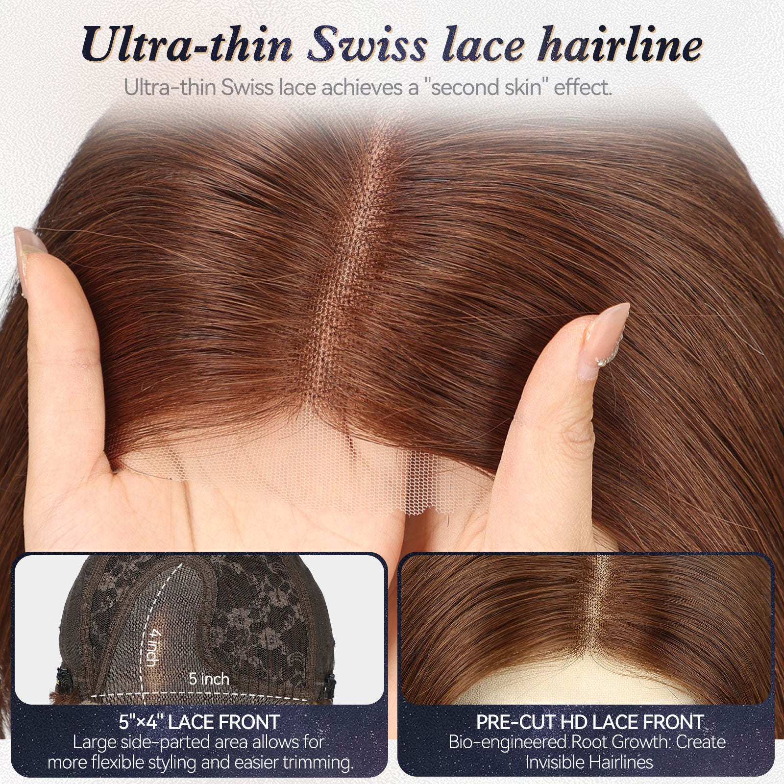 Image of starluck Human Hair Wig Lace Front Wigs Real Human Hair Wigs For Women Wig Side Part 6