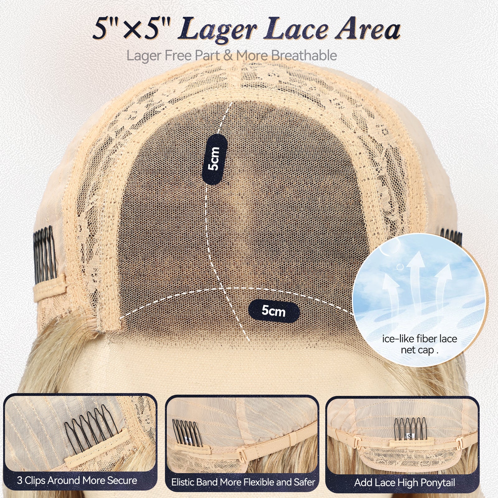 Image of starluck Wigs Human Hair Lace Front Wigs Human Hair for Women Pelucas De Mujer Pelo Humano 16 Inch Realistic and Natural Daily Wear