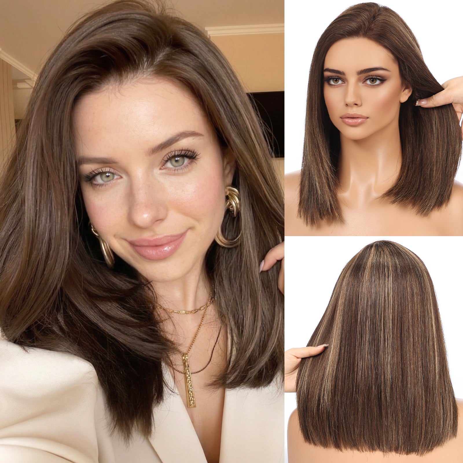 Image of Wig for Women – HD Lace Front Human Hair Wig, 14