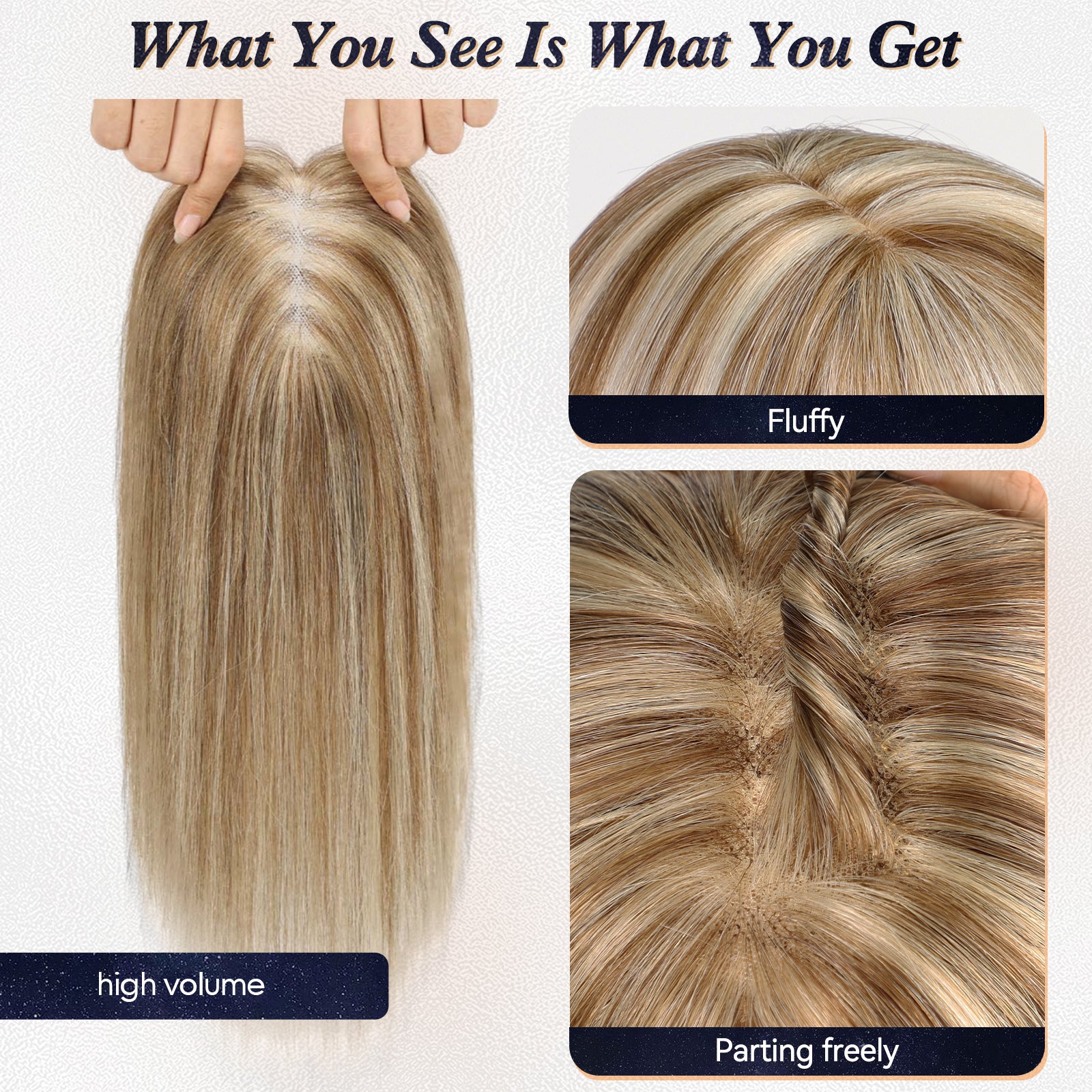 Image of starluck 14 Inch Hair Toppers for Women 4.8