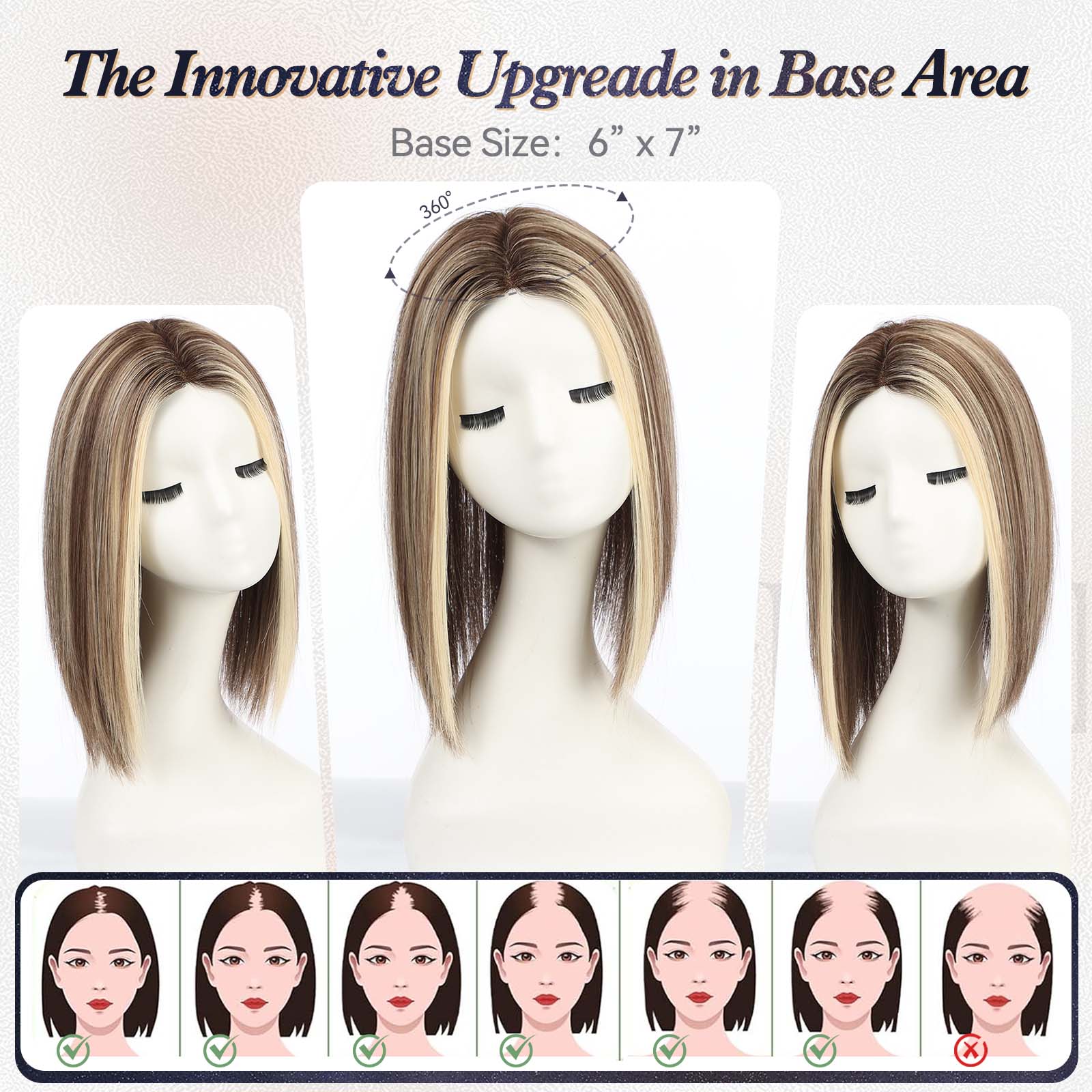 Image of starluck Human Hair Topper 6