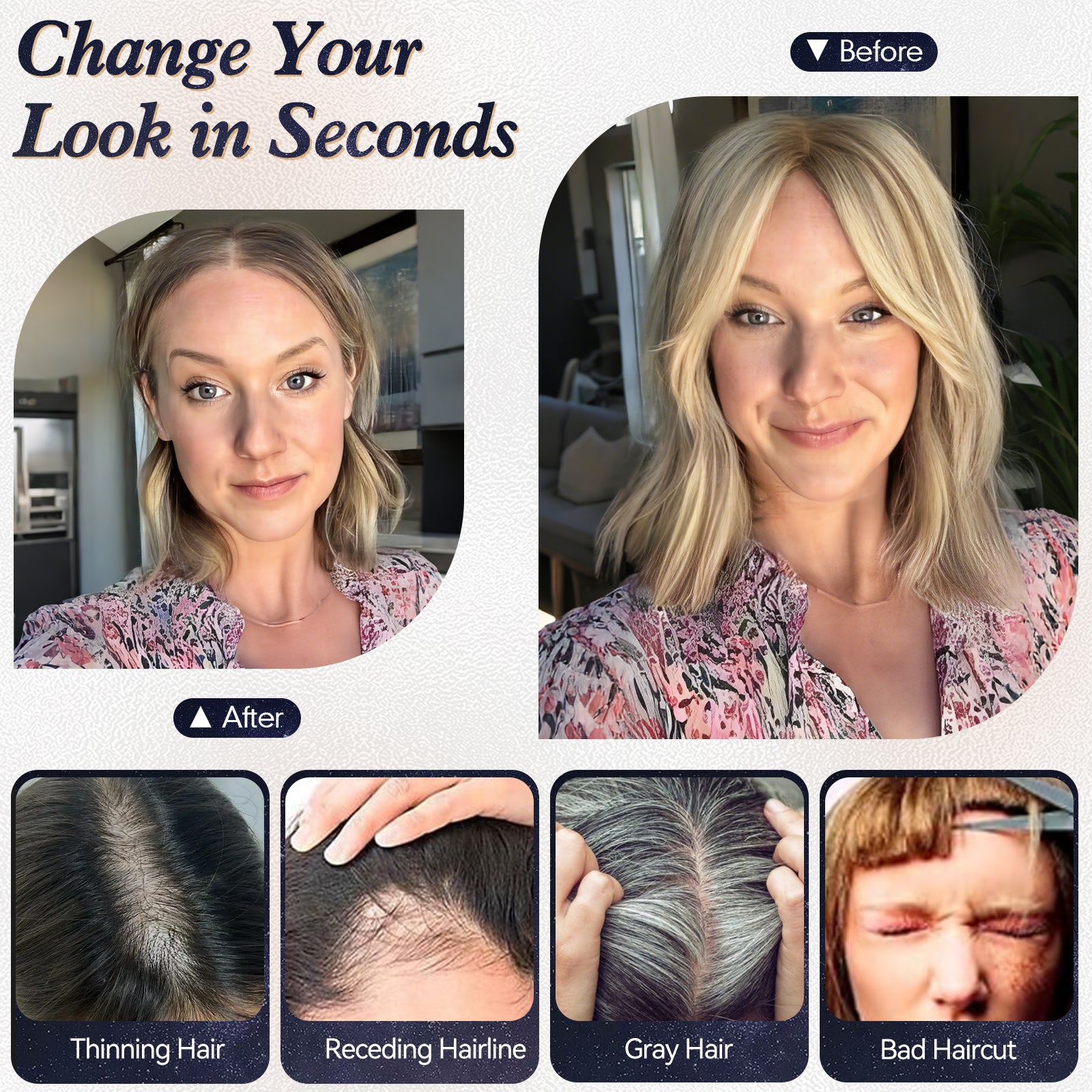 Image of starluck Real Human Hair Toppers 6