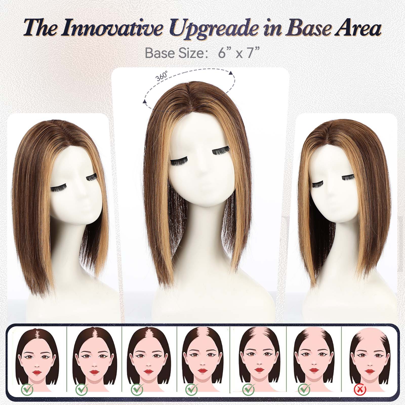 Image of starluck Human Hair Topper 6