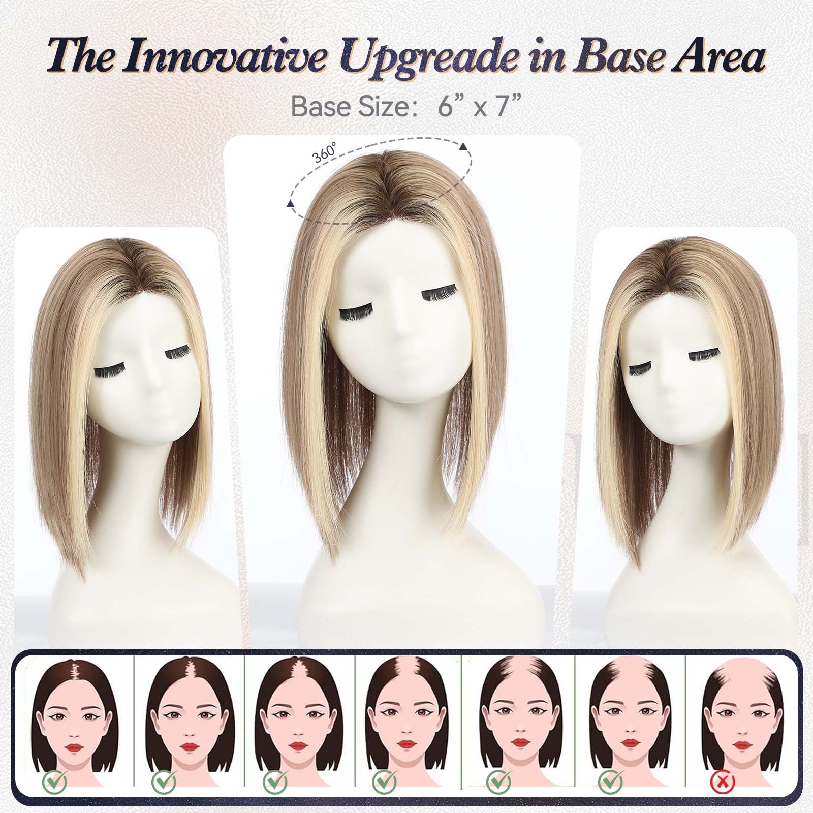 Image of starluck Human Hair Topper 6