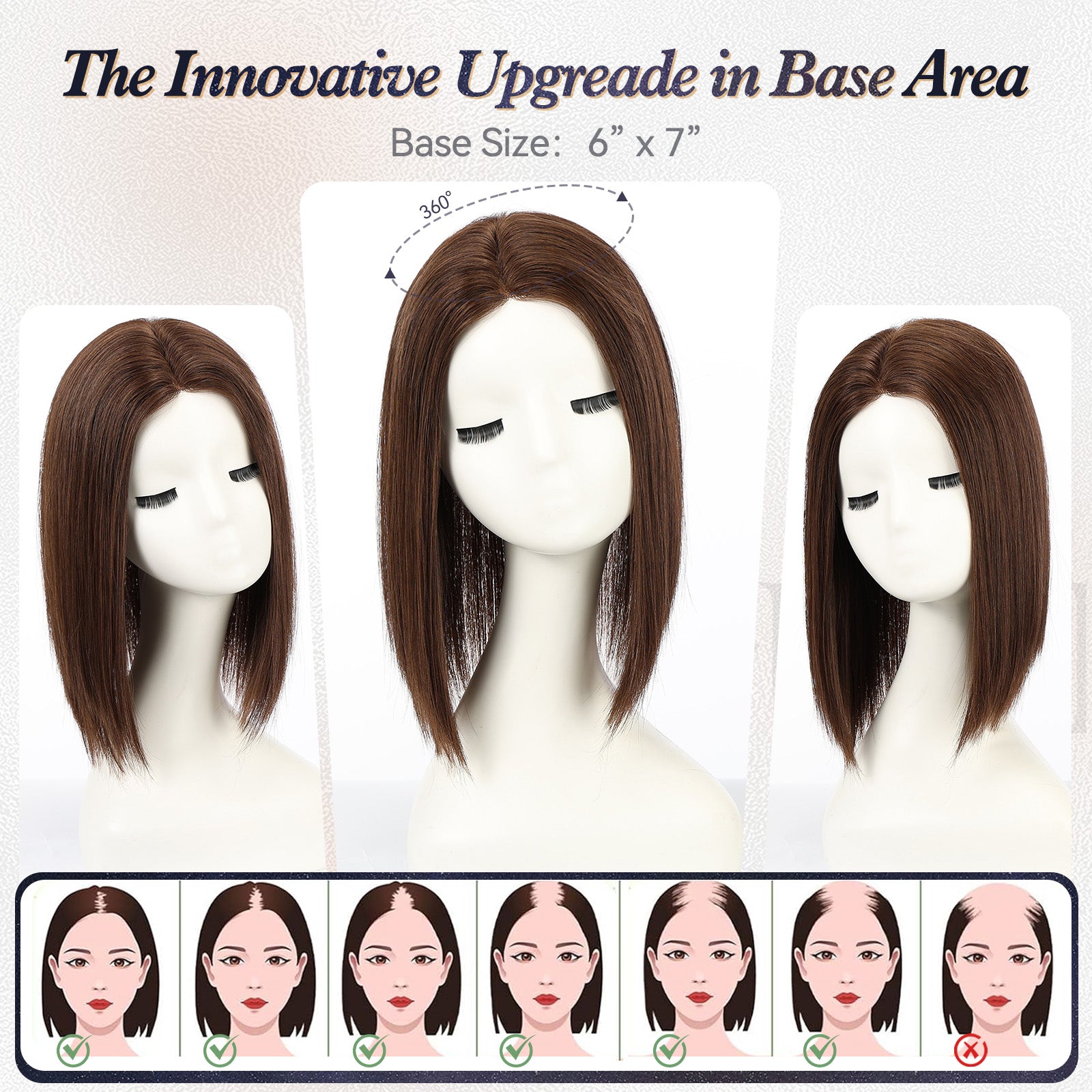 Image of starluck Human Hair Topper 6