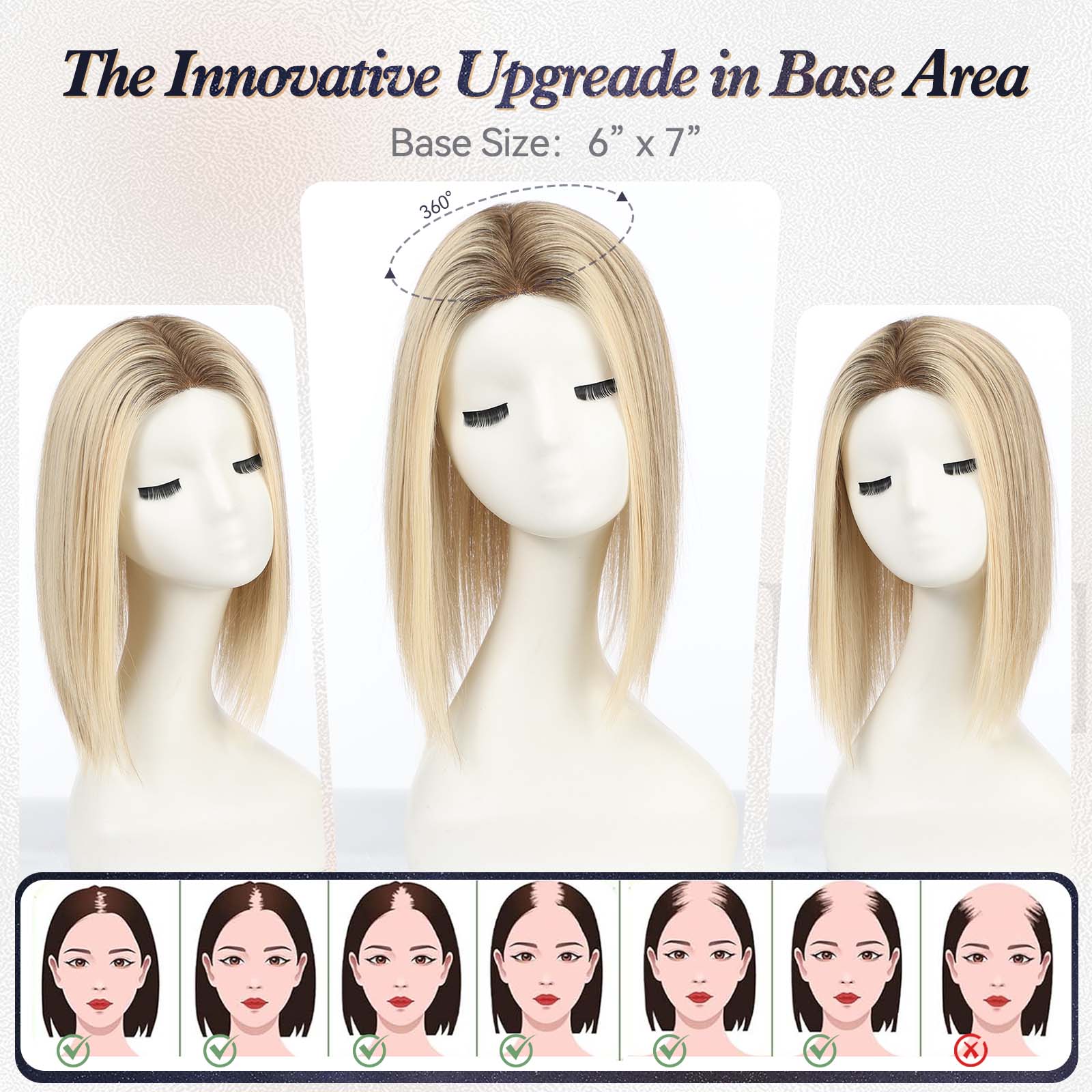 Image of starluck Human Hair Topper 6