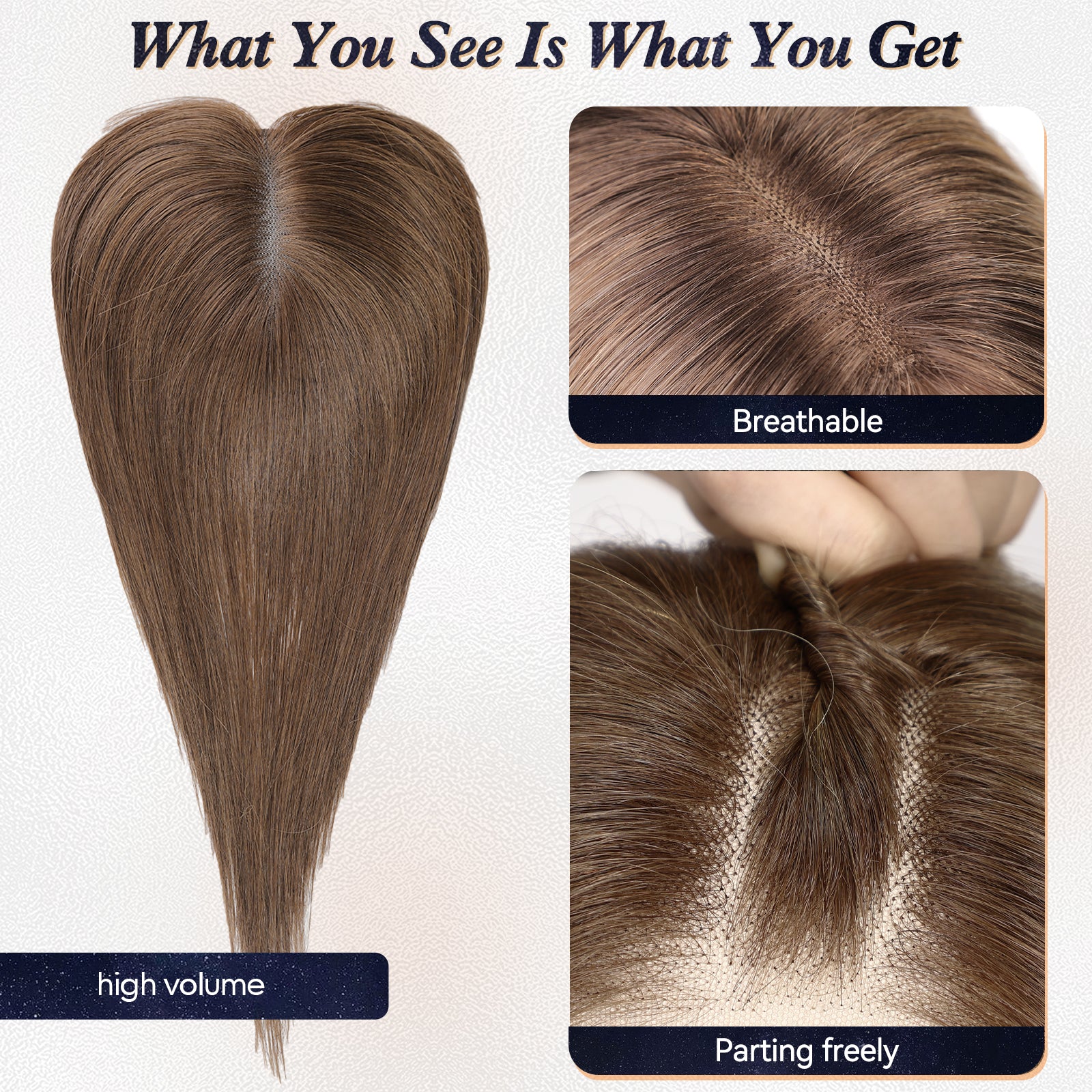 Image of starluck 14 Inch Hair Toppers for Women 4.8