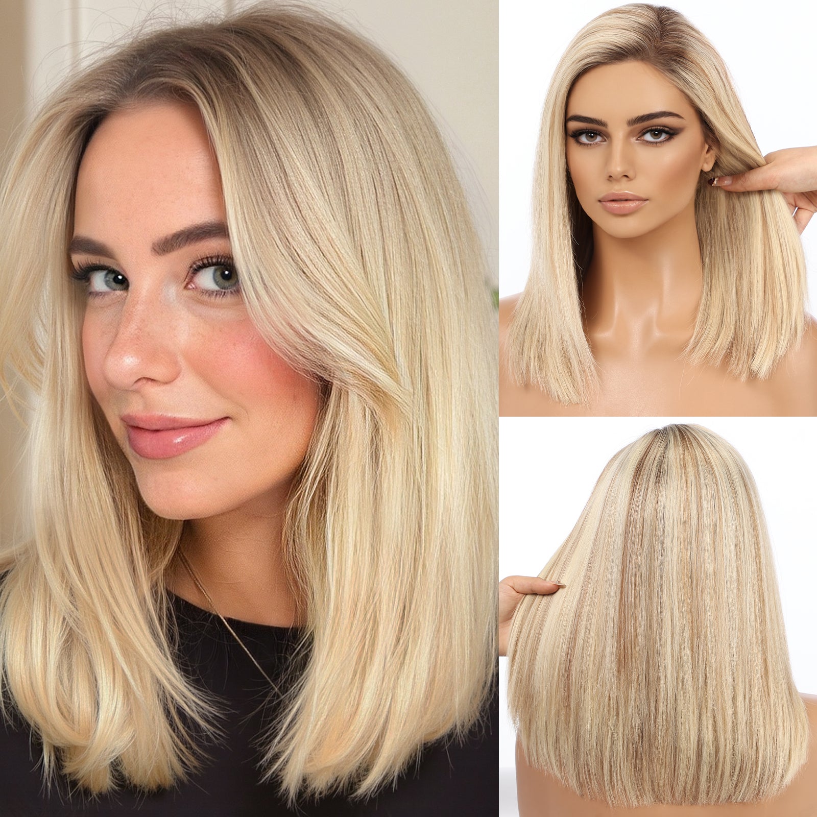 Image of Wig for Women – HD Lace Front Human Hair Wig, 14