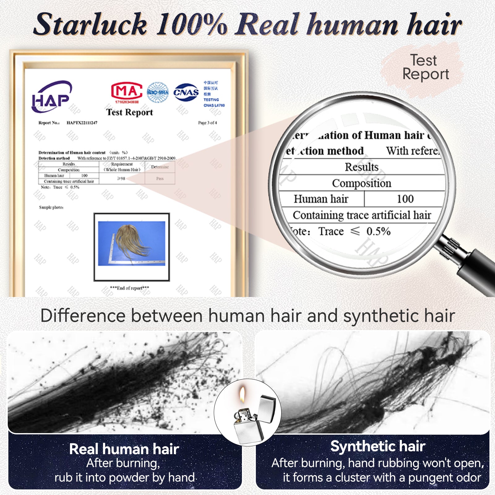 Image of starluck Hair Topper for Women Real Human Hair, 6.5x6.5 inch Base Bob with Bangs Side Part SilkHug Human Hair Topper for Women with ThinngHair Cover Gray Roots