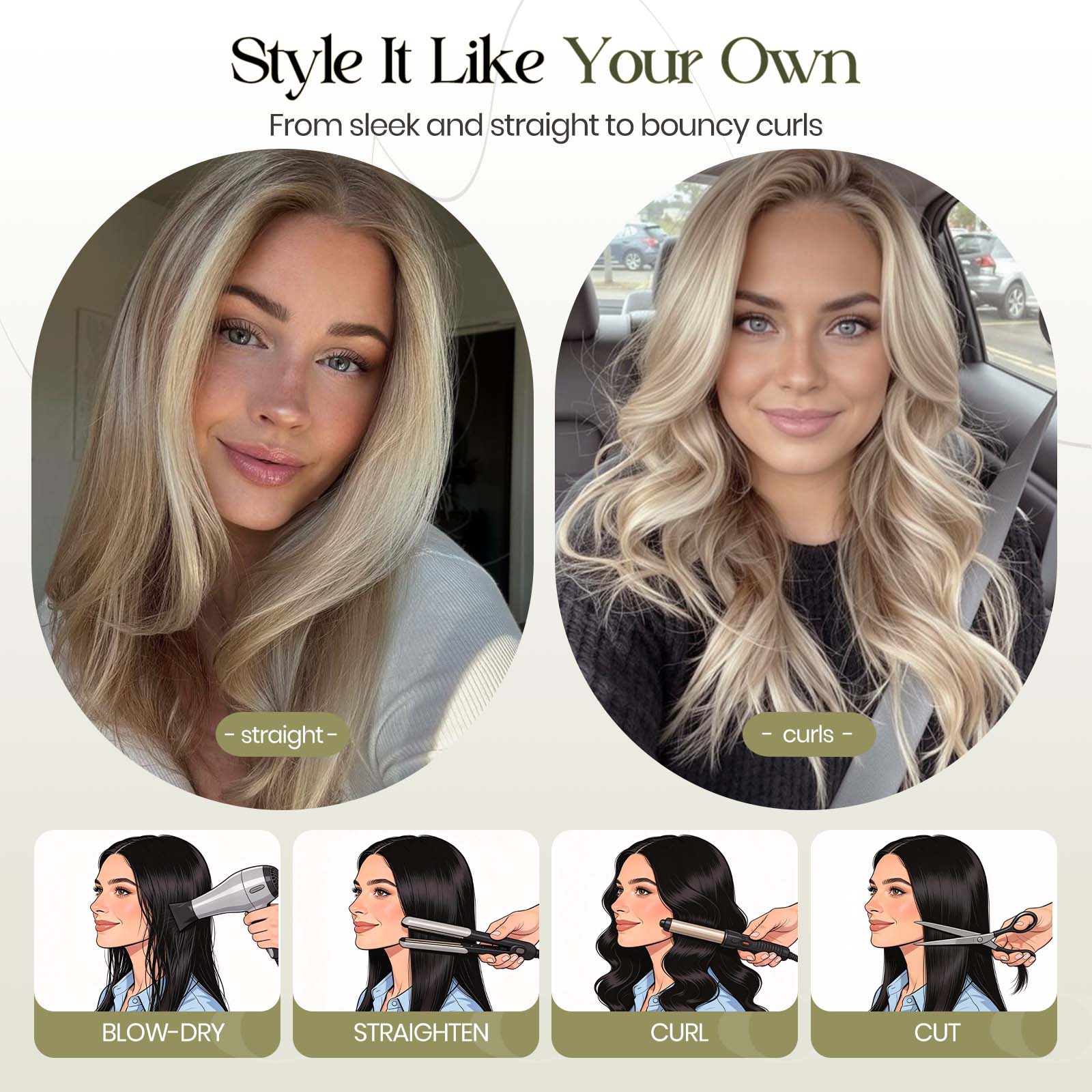 Image of Starluck SilkHug Hair Toppers for Women Real Human Hair Topper 10 inch No Bangs 3