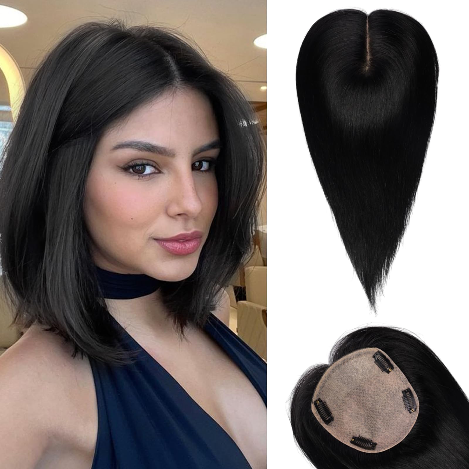 Image of starluck Hair Toppers for Women Real Human Hair, 5