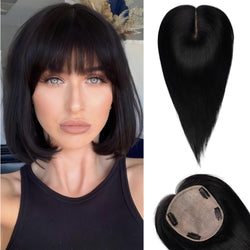 Image of starluck Hair Toppers for Women with Bangs 10 inch, 5