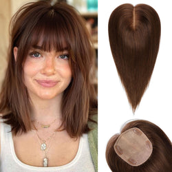 Image of starluck Hair Toppers for Women with Bangs 10 inch, 5
