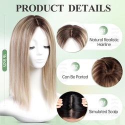 Image of starluck 16 inch Hair Toppers for Women 9