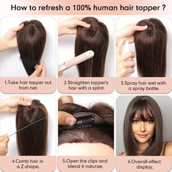 Image of starluck Hair Toppers for Women Real Human Hair, 5