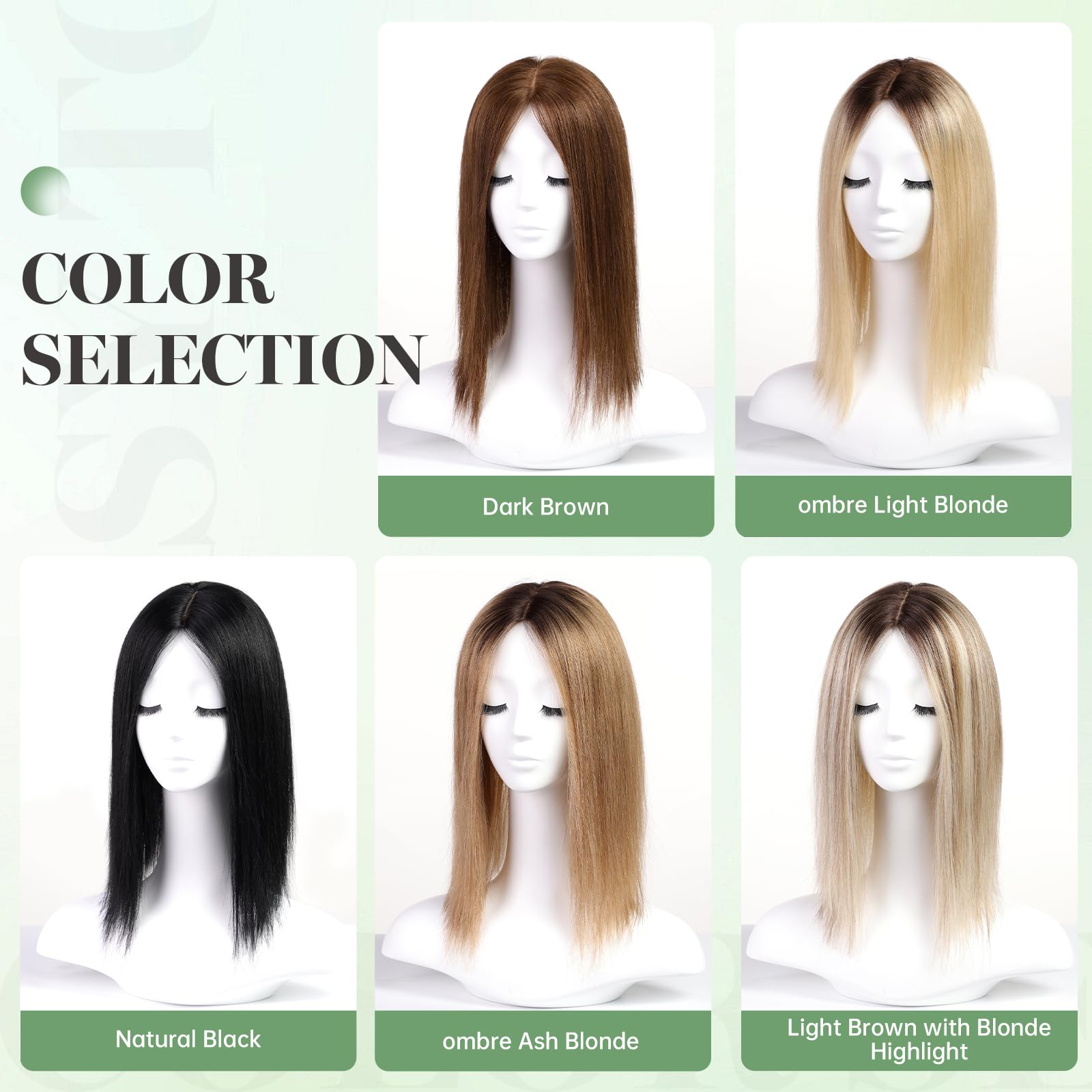 starluck 16 inch Hair Toppers for Women 9