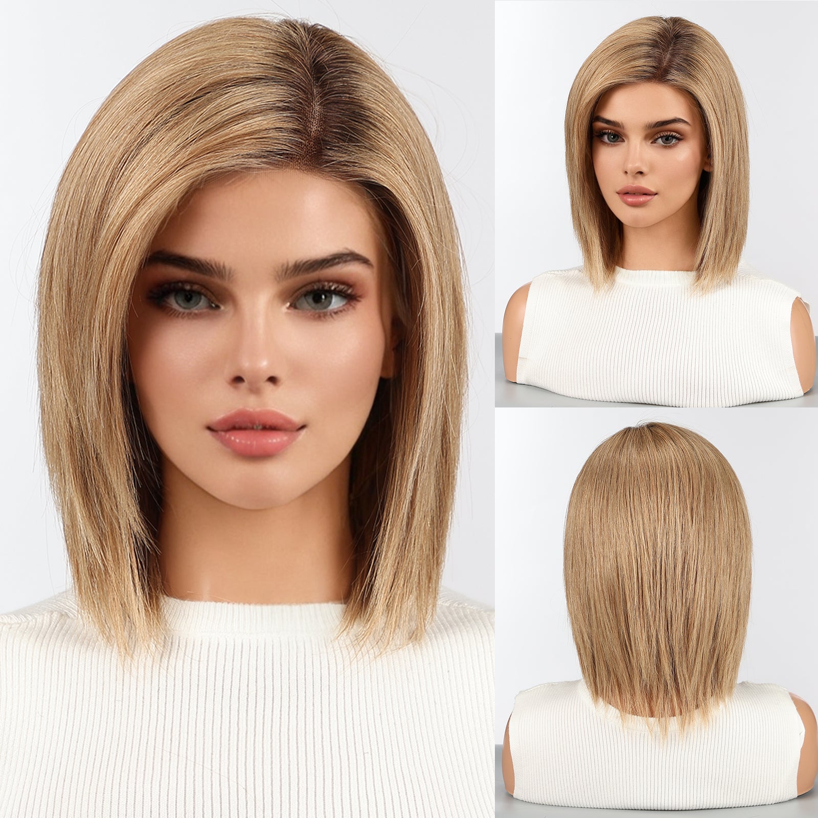 Image of starluck Human Hair Wig Lace Front Wigs Real Human Hair Wigs For Women Wig Side Part 6