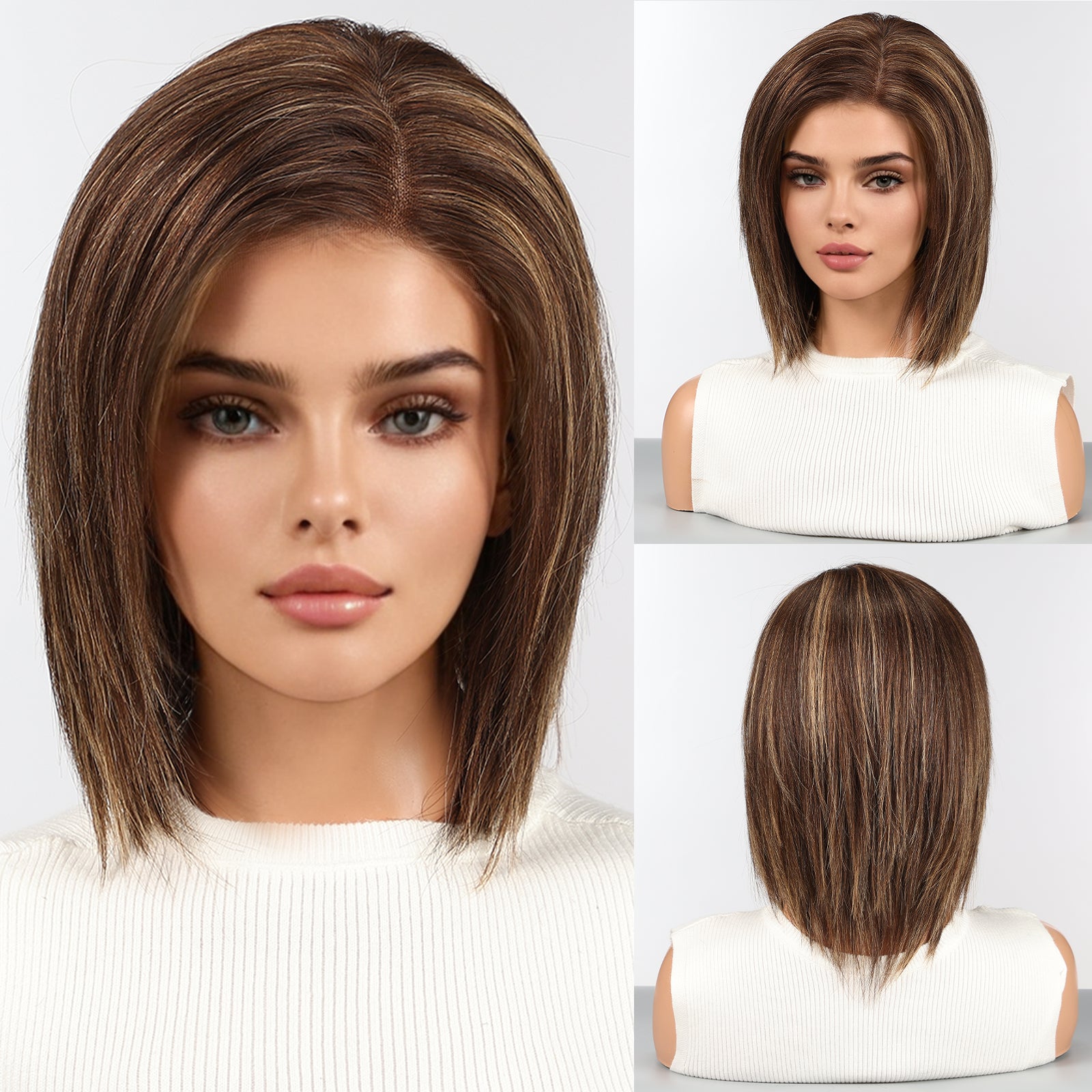 Image of starluck Human Hair Wig Lace Front Wigs Real Human Hair Wigs For Women Wig Side Part 6
