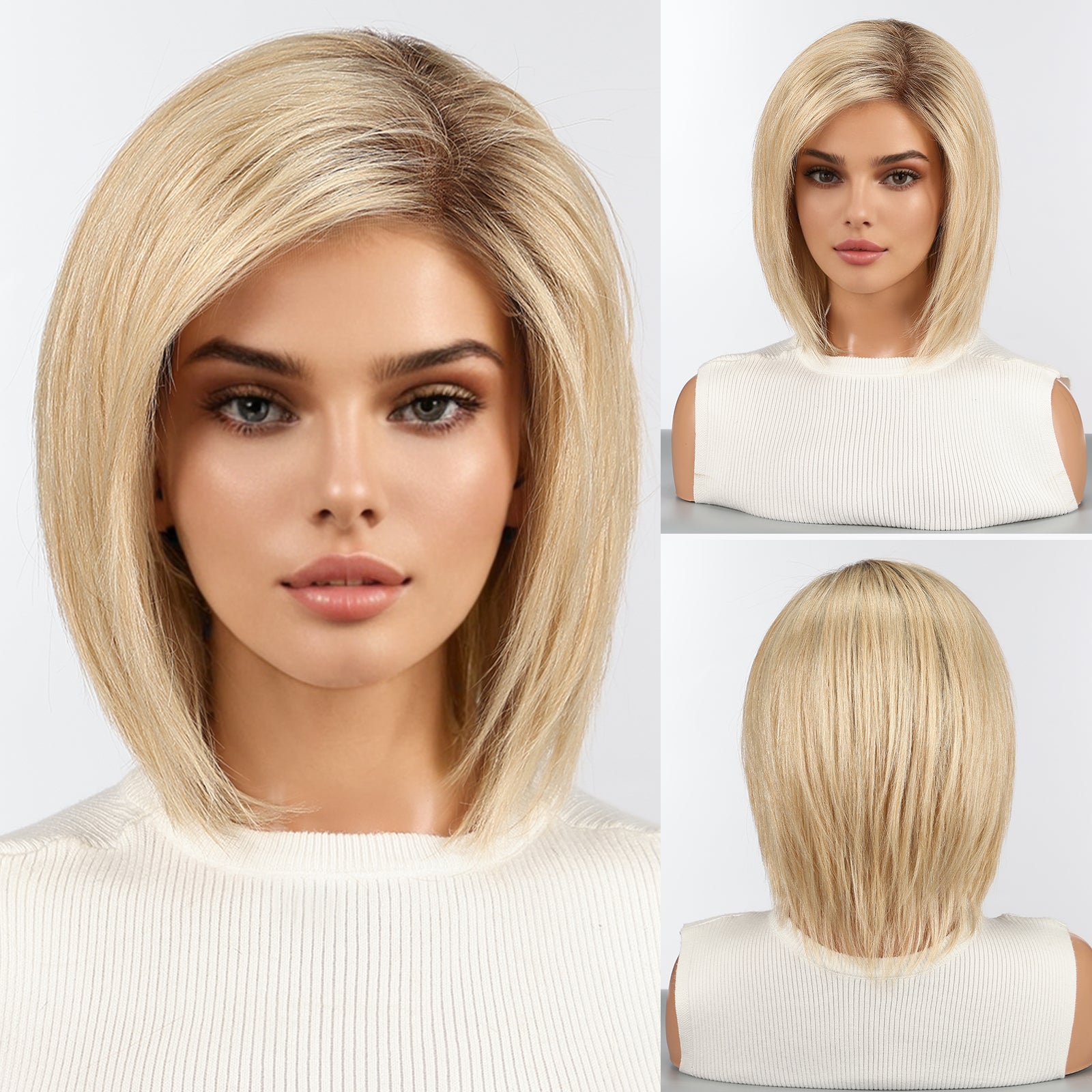 Image of starluck Human Hair Wig Lace Front Wigs Real Human Hair Wigs For Women Wig Side Part 6
